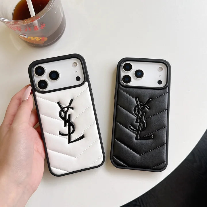 YSL Luxurious Leather Phone Case iPhone 17-12s mysite
