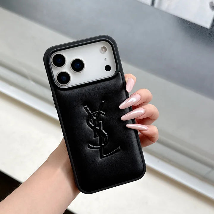 YSL Luxurious Leather Phone Case iPhone 17-12s mysite