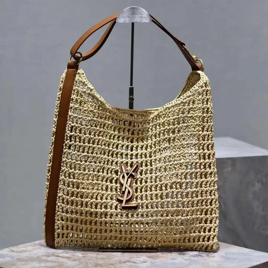 SAINT LAURENT YSL Raffia tote Bag mysite