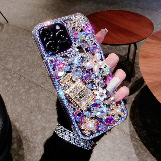 Luxury Rhinestone Diamond Perfume Bow-knot iPhone Case mysite