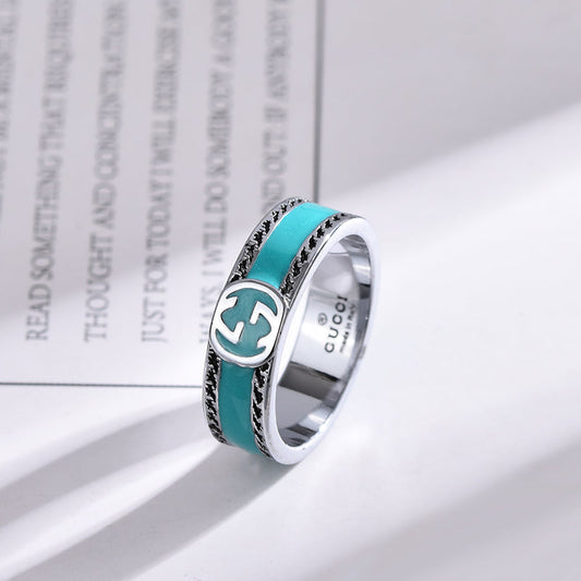 Blue Enamel Rings-s mysite