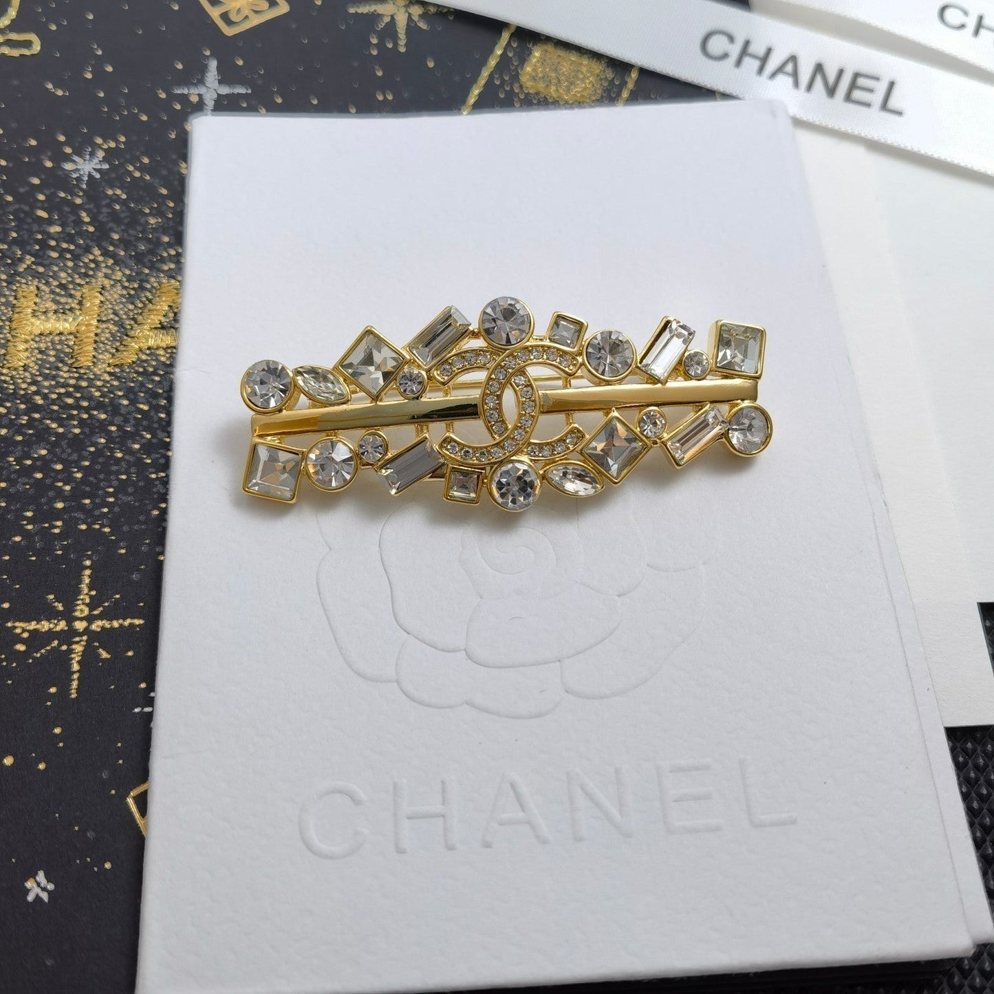 Rhinestone Golden Brooch-1-s mysite