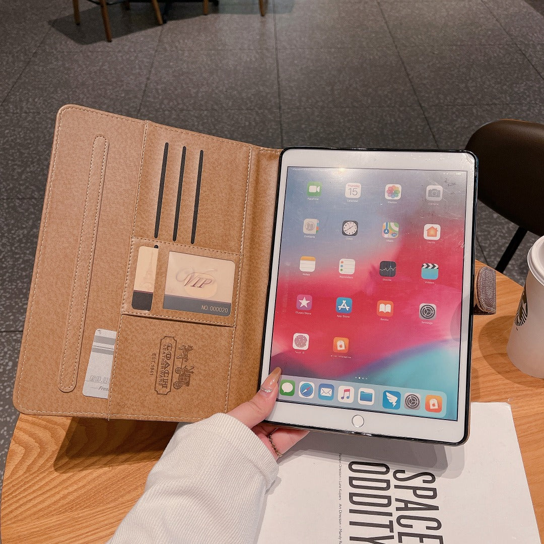 Premium Leather Classic Apple iPad Tablet Case mysite
