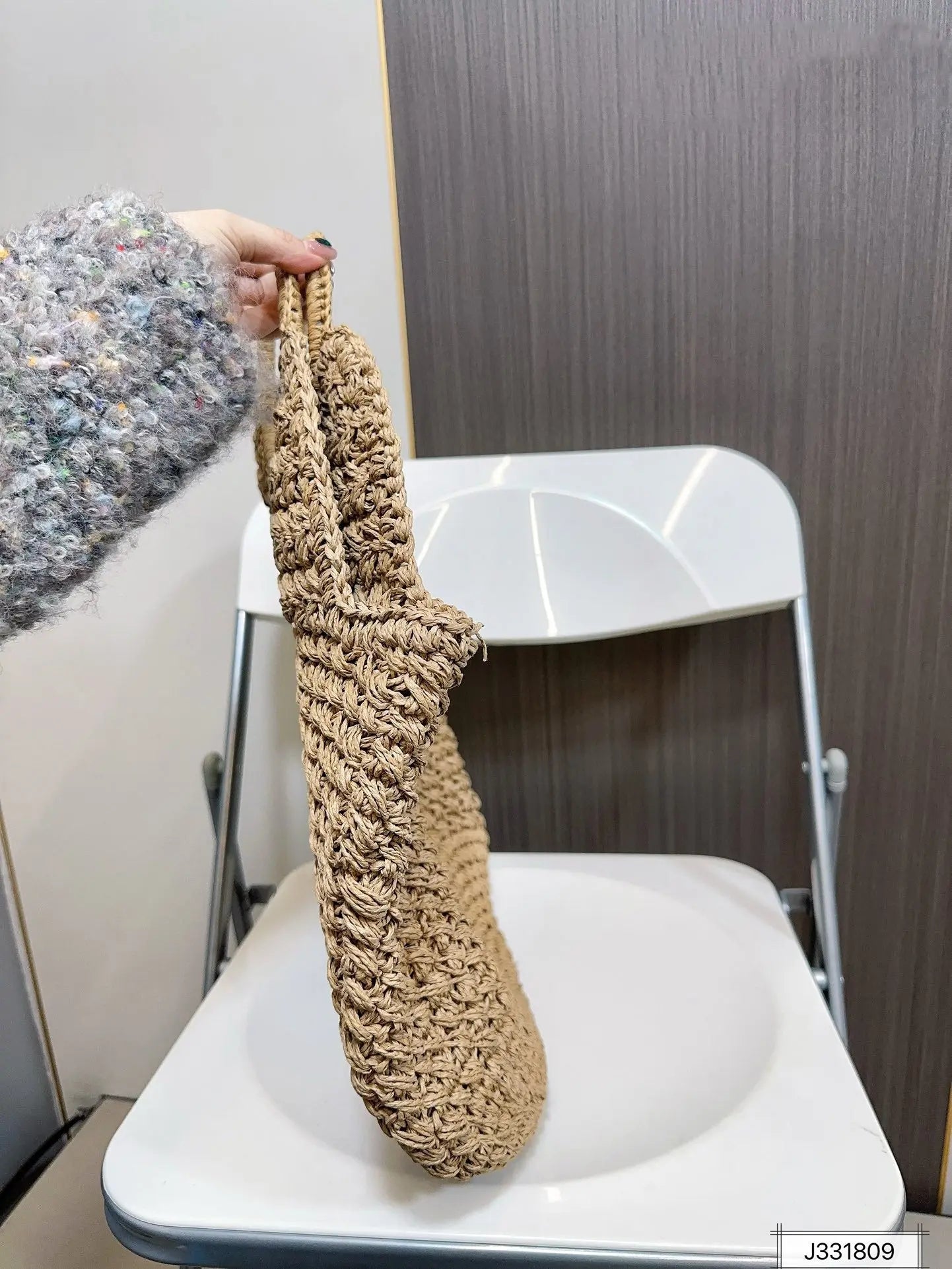 YSL SAINT LAURENT Summer Raffia Tote Bag 41x37cm mysite