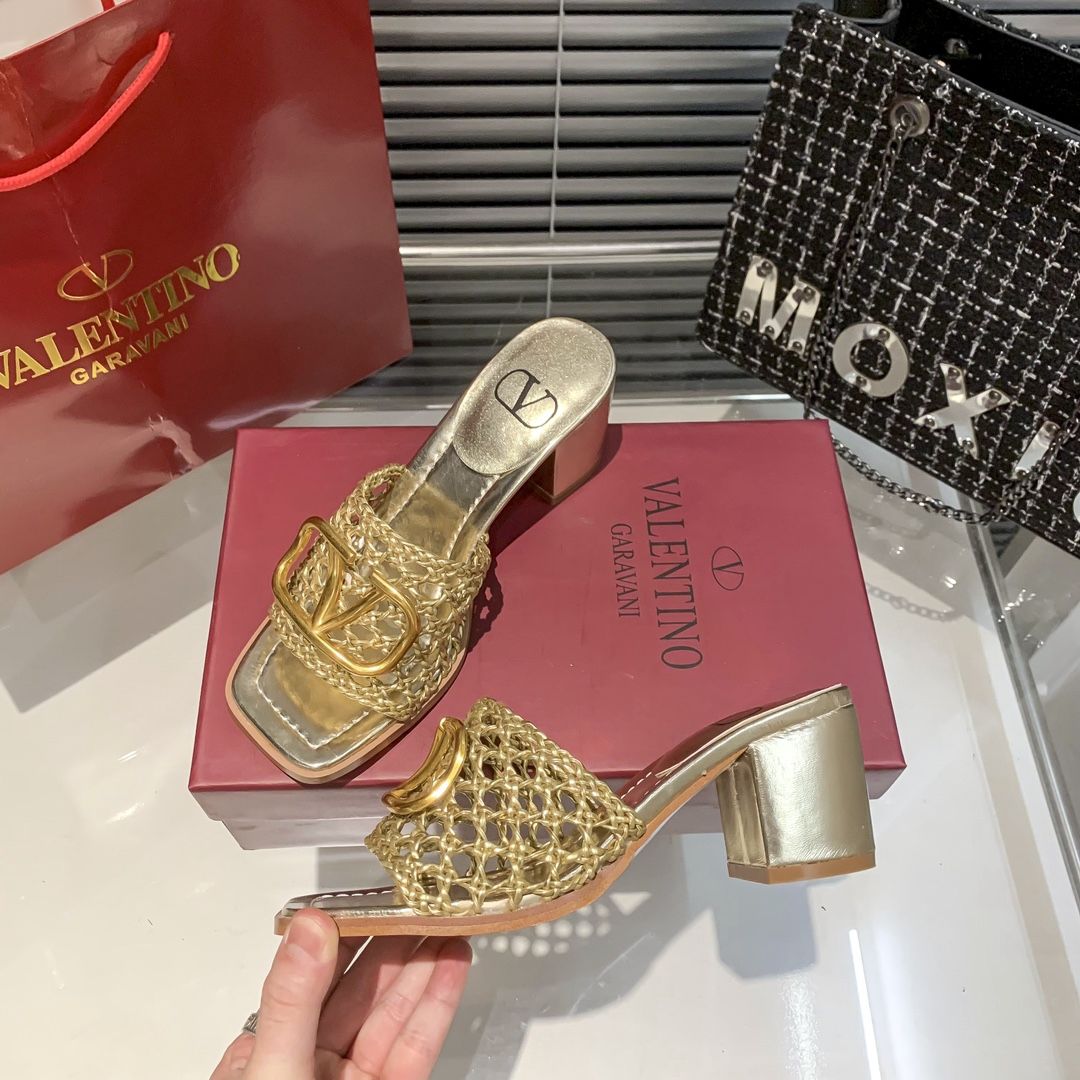 Hollow High Heel Slippers mysite