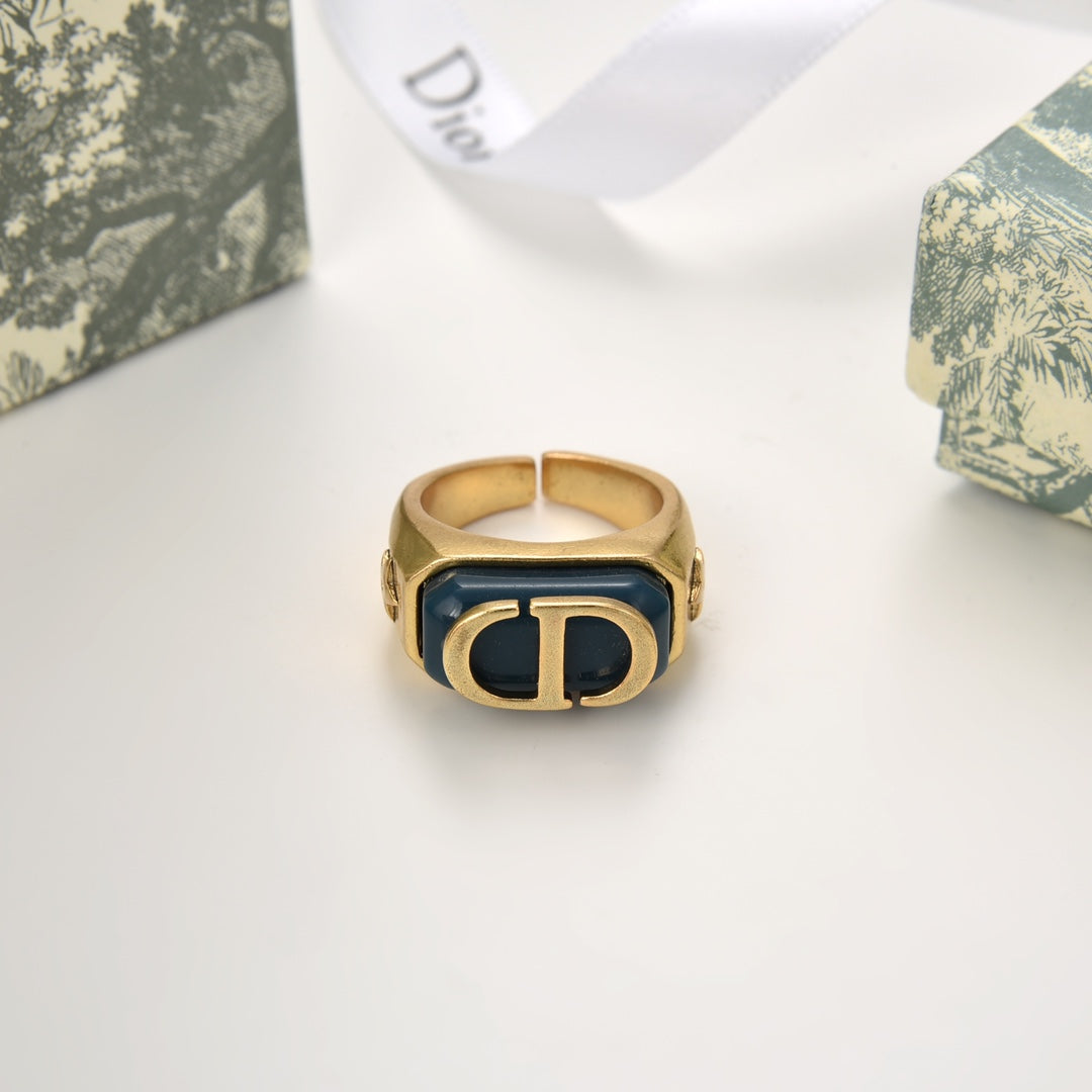 Vintage Simple Letter Open Rings-s mysite