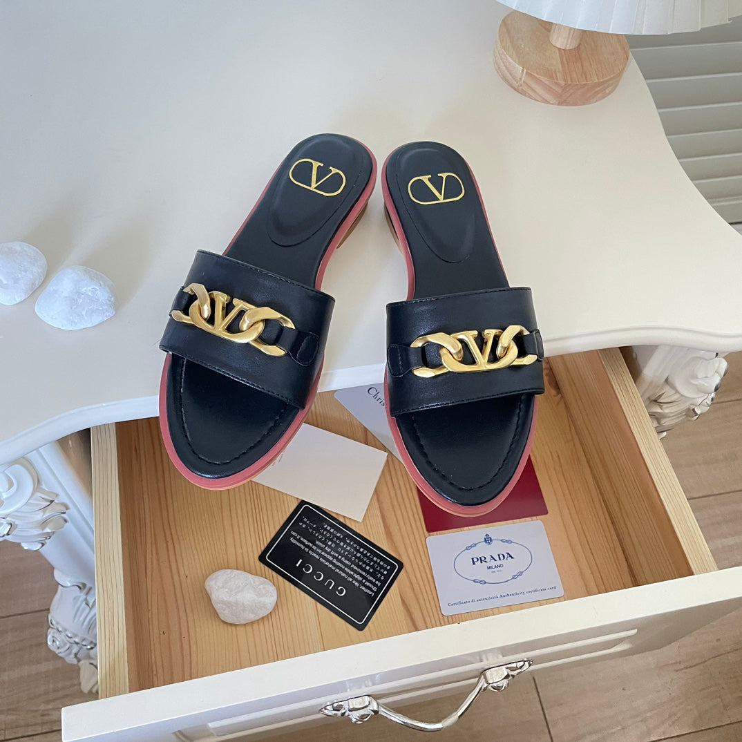 Logo Chain Flat Slides mysite