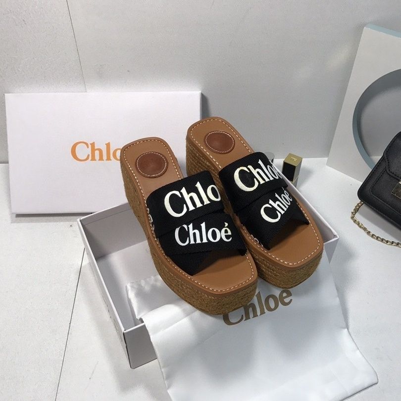 Canvas Woody Platform Sandals mysite