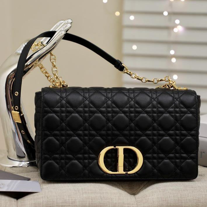 LARGE CARO BAG 28 BLACK SUPPLE CANNAGE CALFSKIN mysite