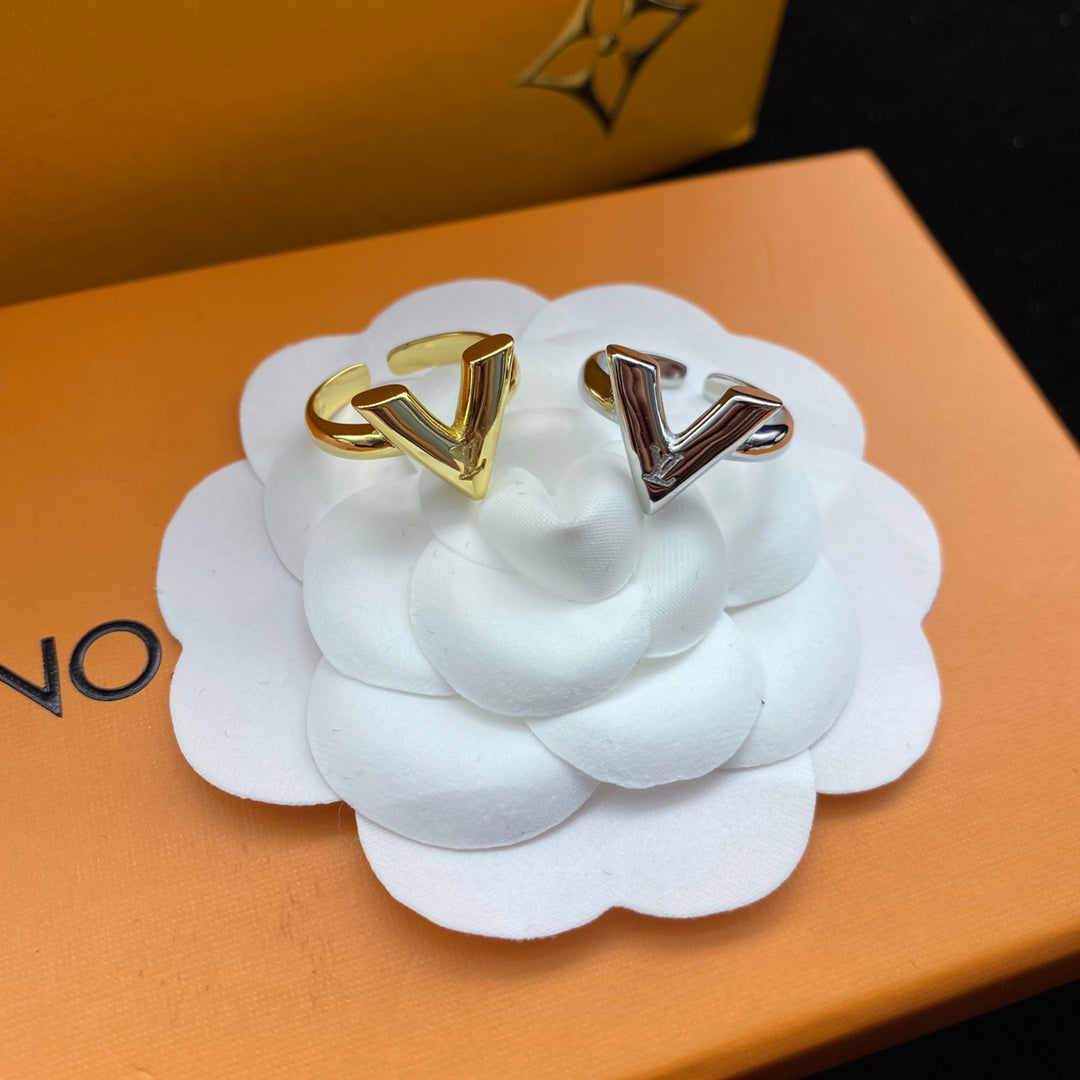 Simple V-Shaped Open Rings-s mysite