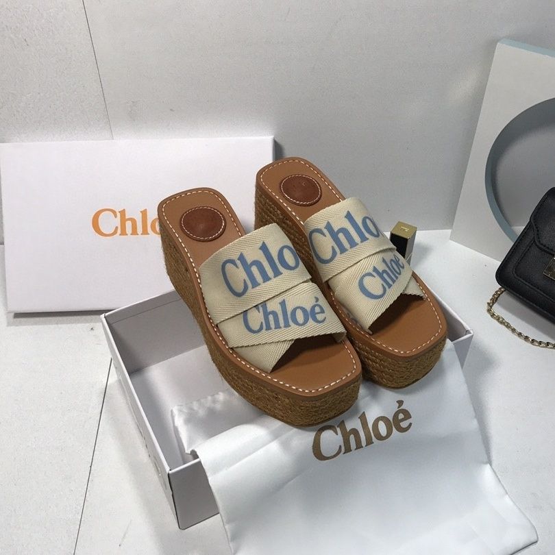 Canvas Woody Platform Sandals mysite