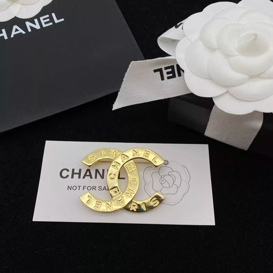 Simple Engraved Letter Brooch-1-s mysite