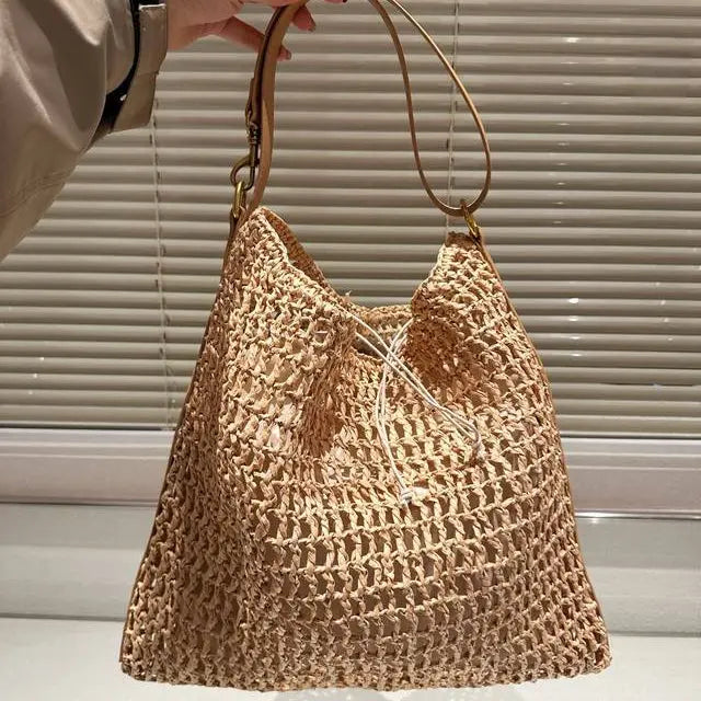 SAINT LAURENT YSL Raffia tote Bag mysite