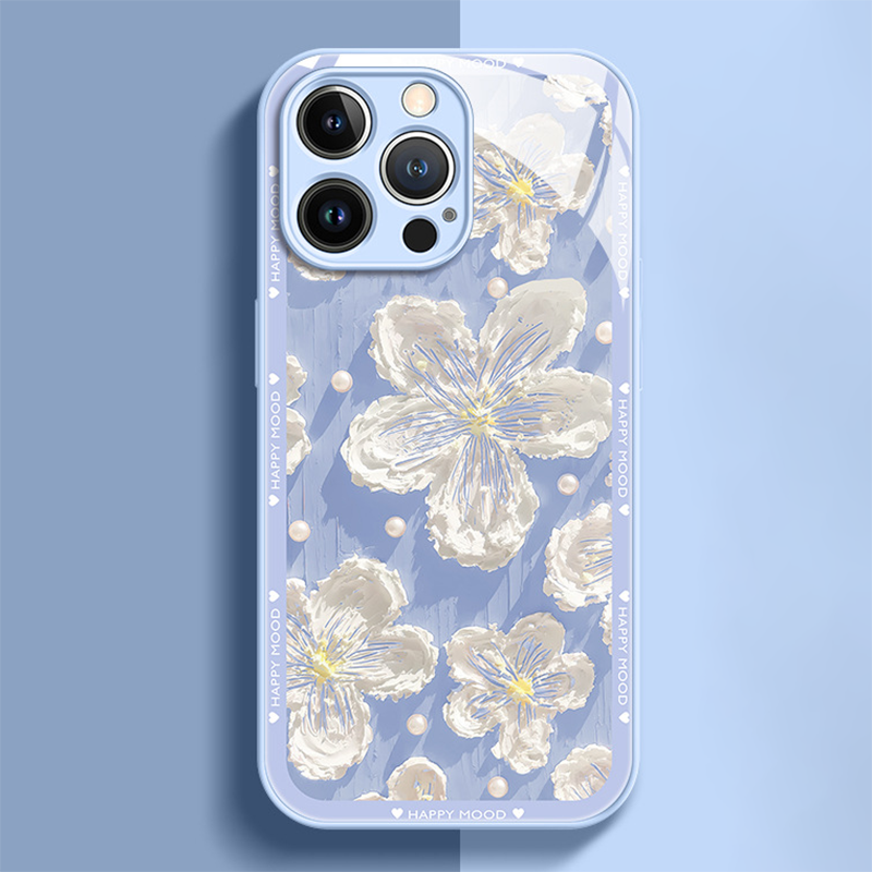 Ins New Oil Painting Flower iPhone Case mysite