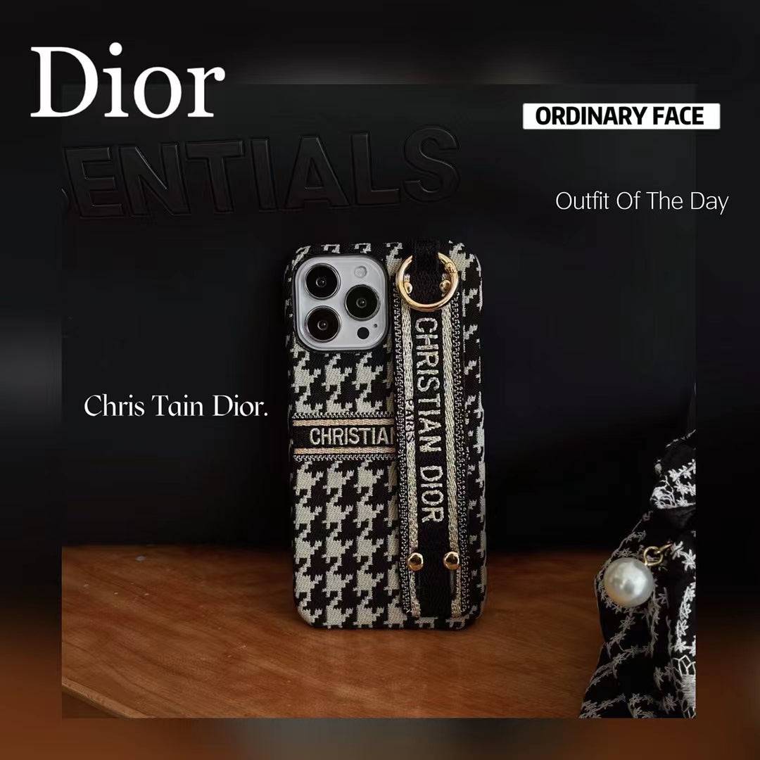 Phone Case with Hand Strap for iPhone Fashion Fabrics mysite