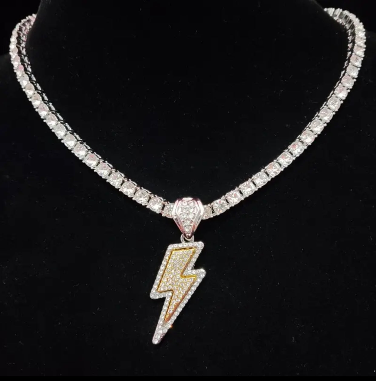 Crystal Charm lightning Necklace mysite