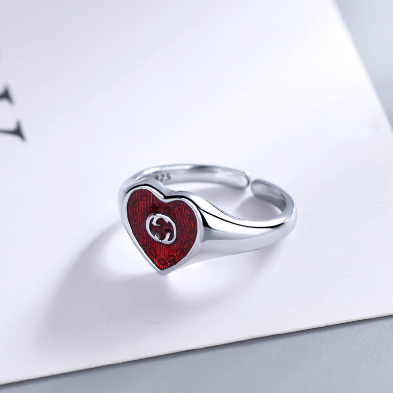 Heart Shape Open Rings-s mysite