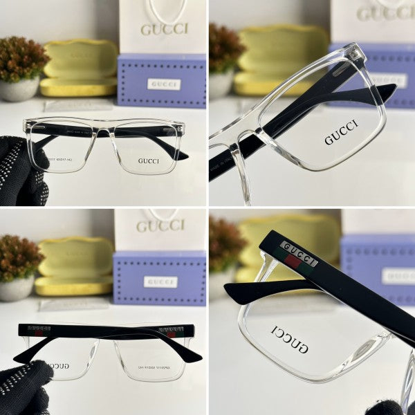 Unisex Fashionable Striped Rim Glasses-s mysite