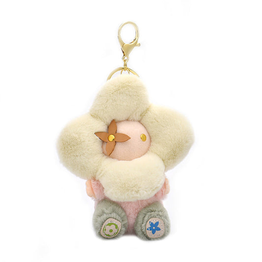 Cute Sunflower Plush Keychain – Vivian Doll Bag Charm for Women, Car & Backpack Decoration mysite