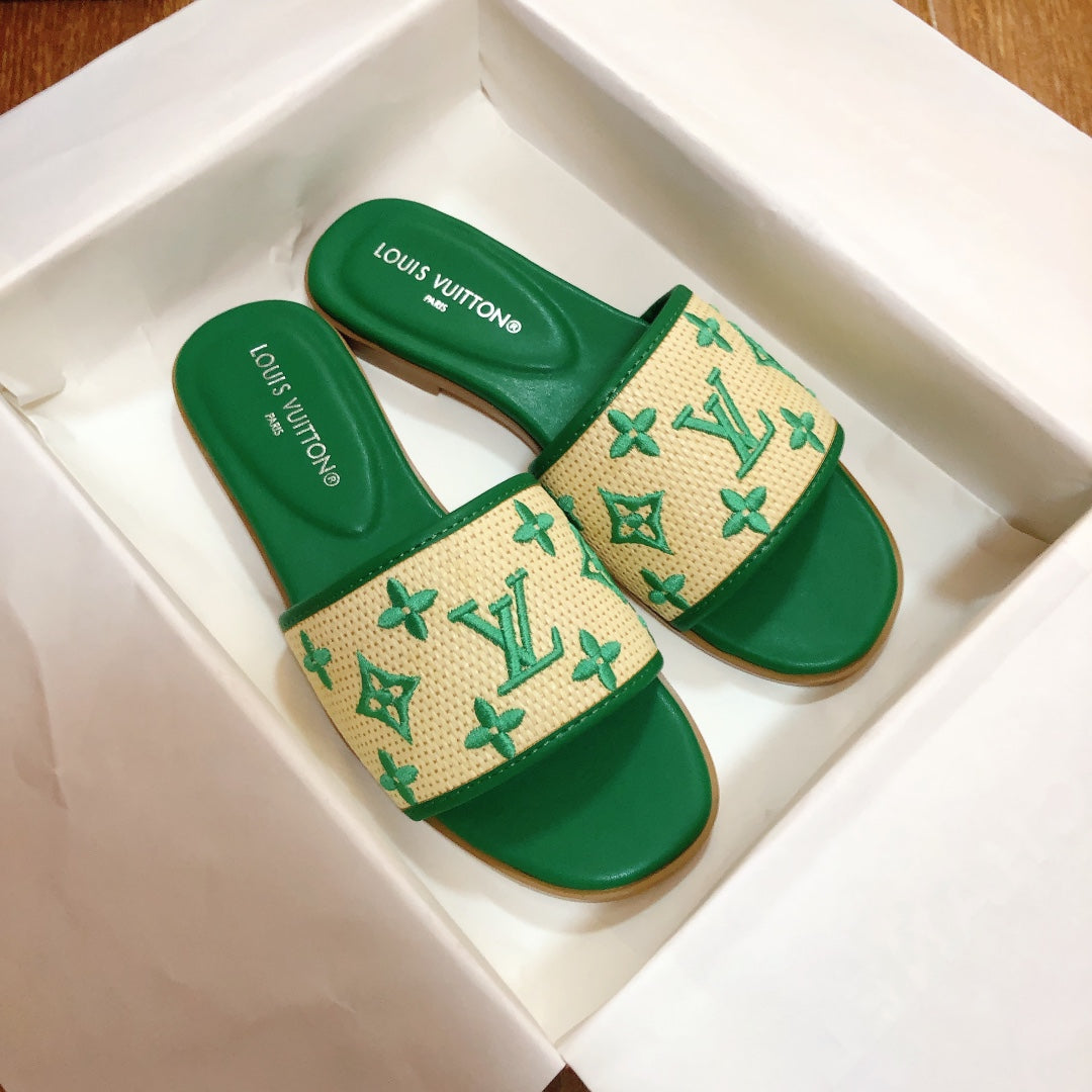 Woven Embroidered Slippers-1 mysite