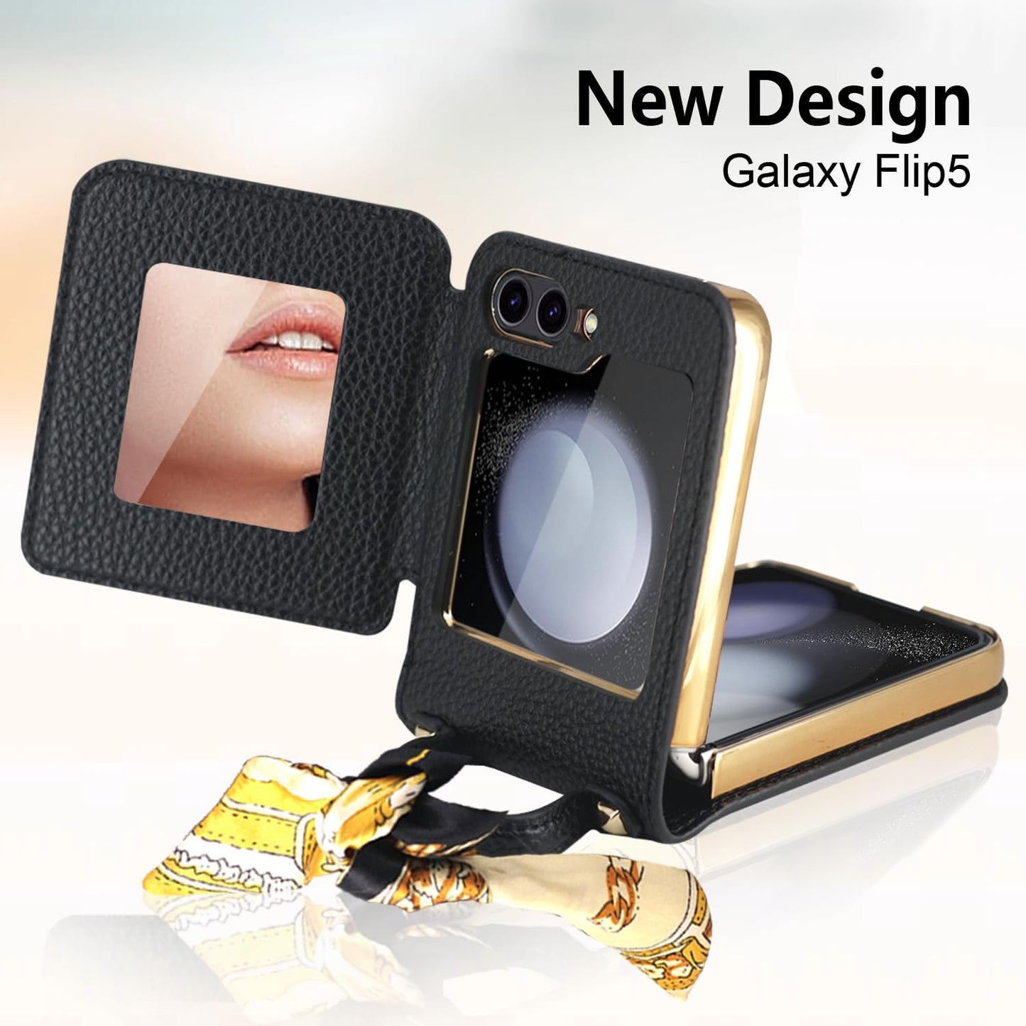 Samsung Luxury Leather Galaxy Z Flip 5/4 Cases mysite