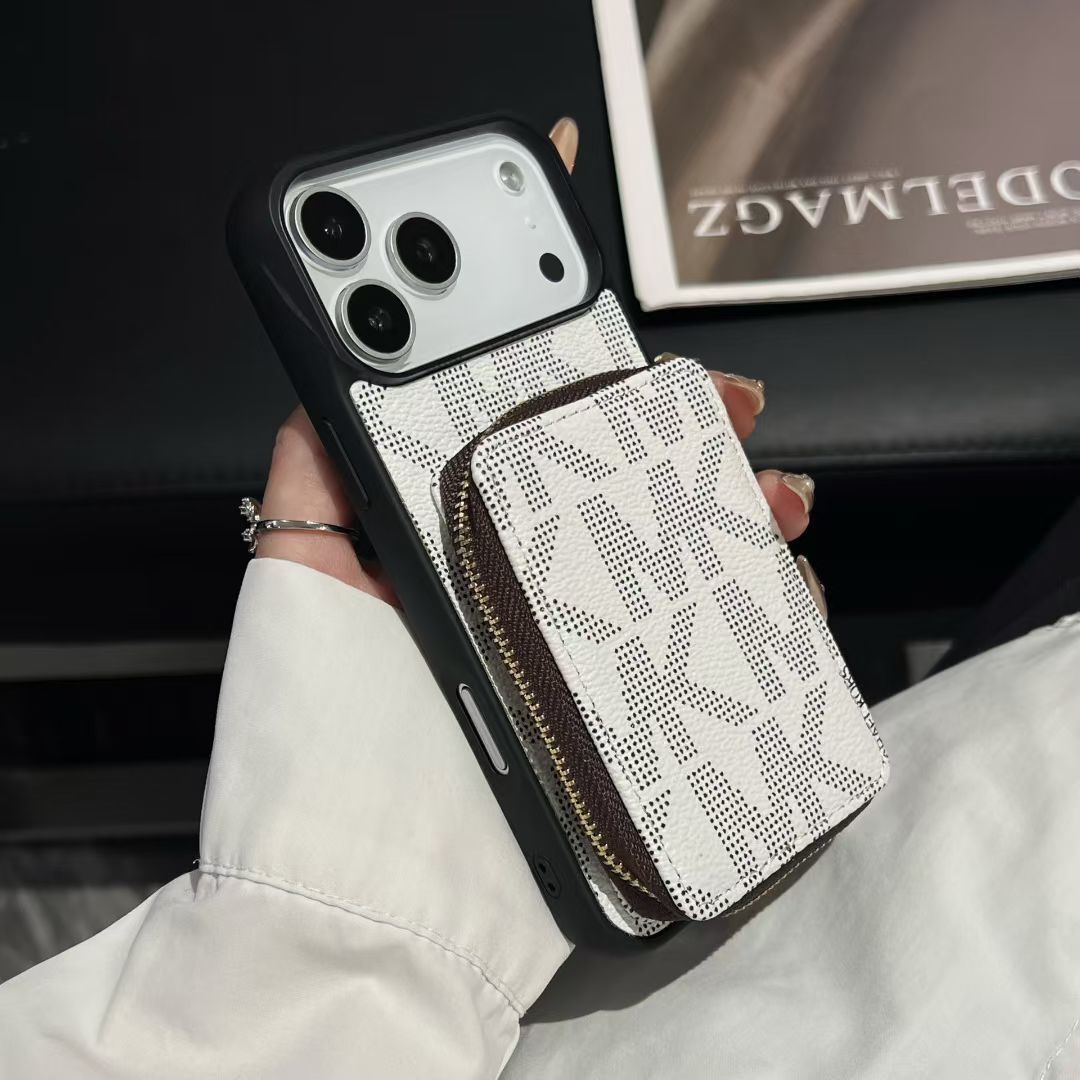 Luxury M-K-Inspired Phone Case with Card Holder For iPhone 17 / 16 / 15 / 14s mysite