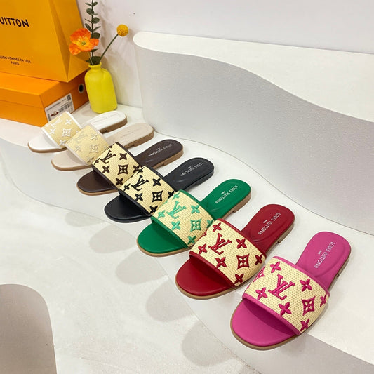 Woven Embroidered Slippers-1 mysite