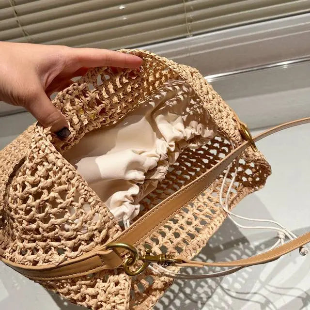 SAINT LAURENT YSL Raffia tote Bag mysite