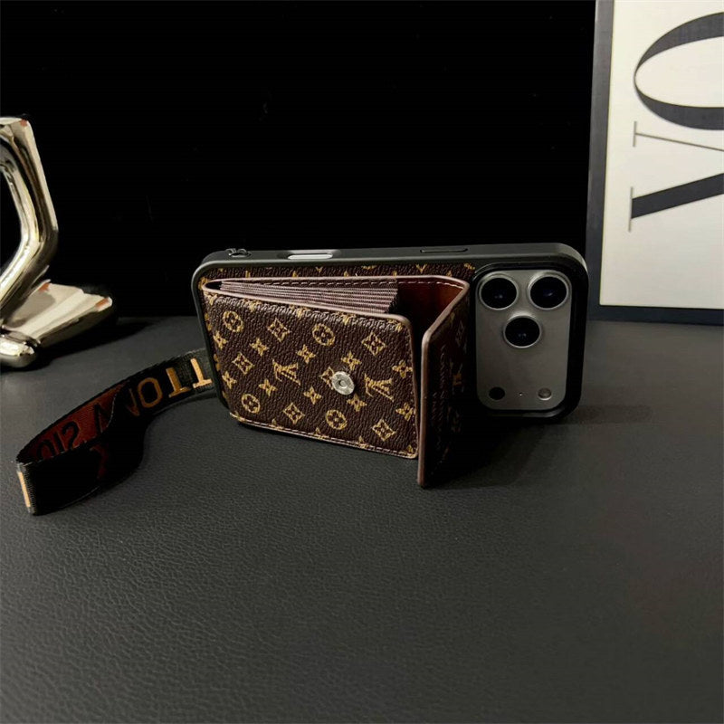 Louis Vuitton Phone case  with card slot for iPhone 17/ 16 / 15 / 14s mysite