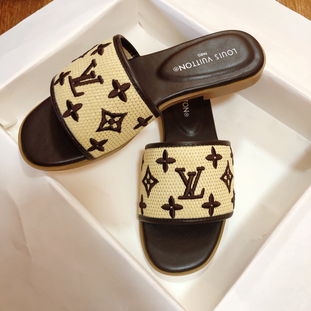 Woven Embroidered Slippers-1 mysite