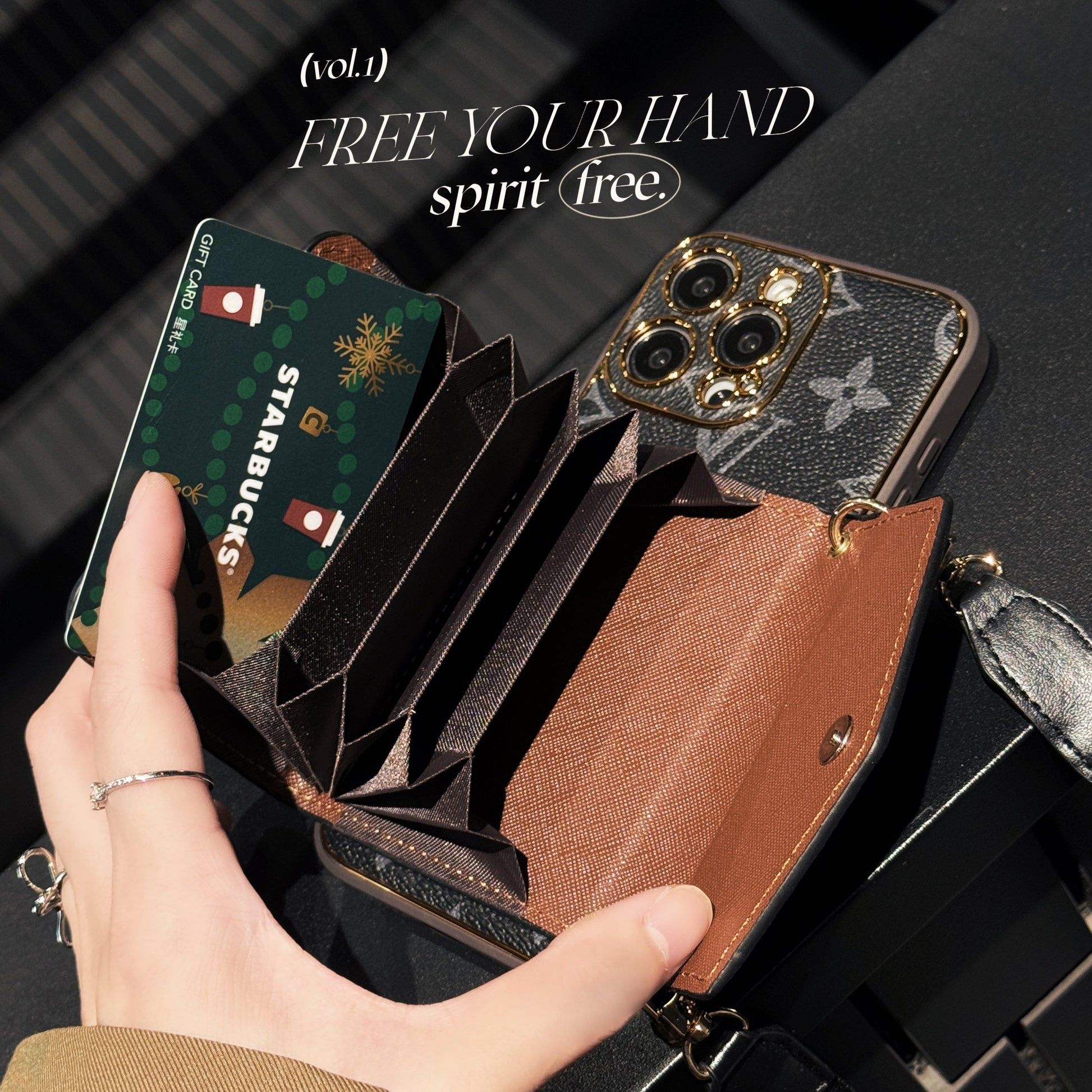 Luxury Monogram Canvas Leather Card Holder iPhone Cases mysite
