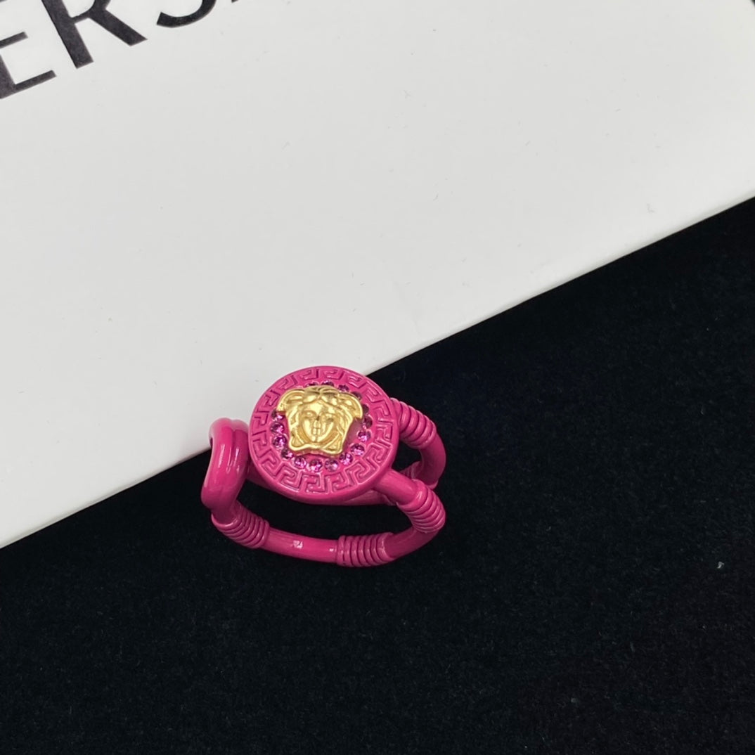 Personalized Pink Avatar Open Rings-s mysite