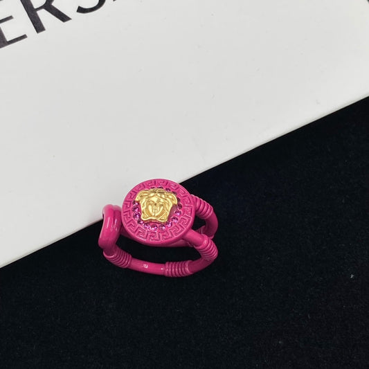 Personalized Pink Avatar Open Rings-s mysite