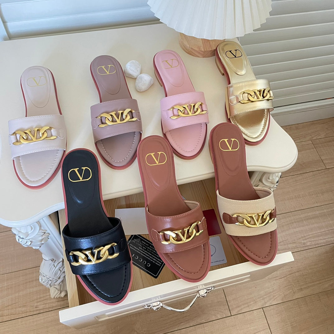 Logo Chain Flat Slides mysite