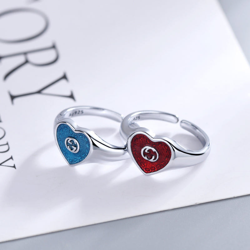 Heart Shape Open Rings-s mysite