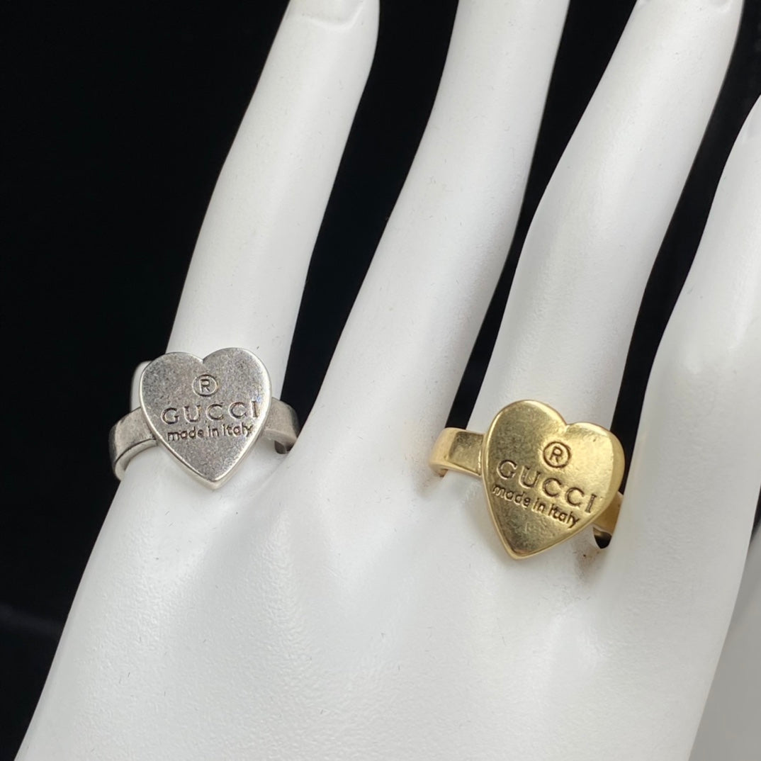 Vintage Heart Open Rings-s mysite