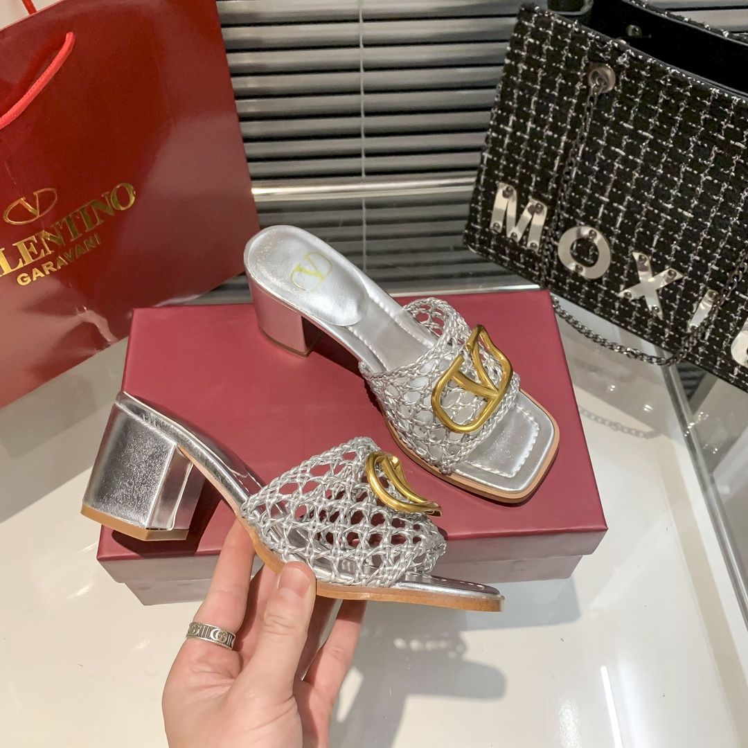 Hollow High Heel Slippers mysite