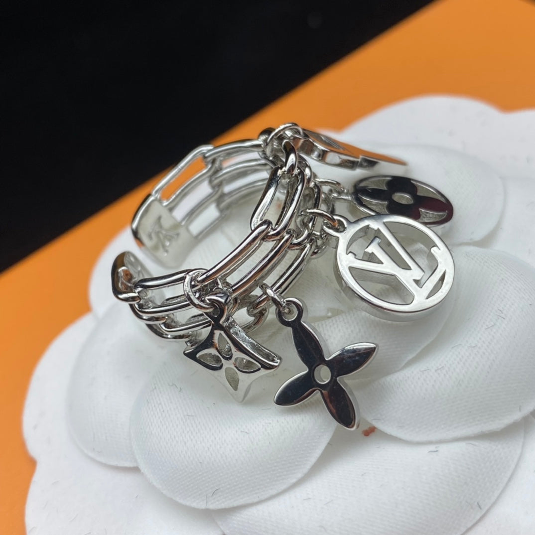 Classic Key Monogram Pendant Rings-s mysite