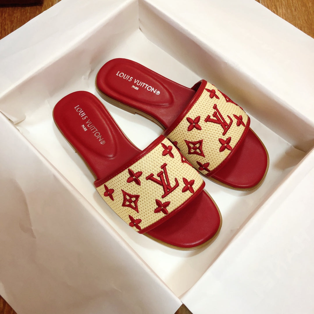 Woven Embroidered Slippers-1 mysite