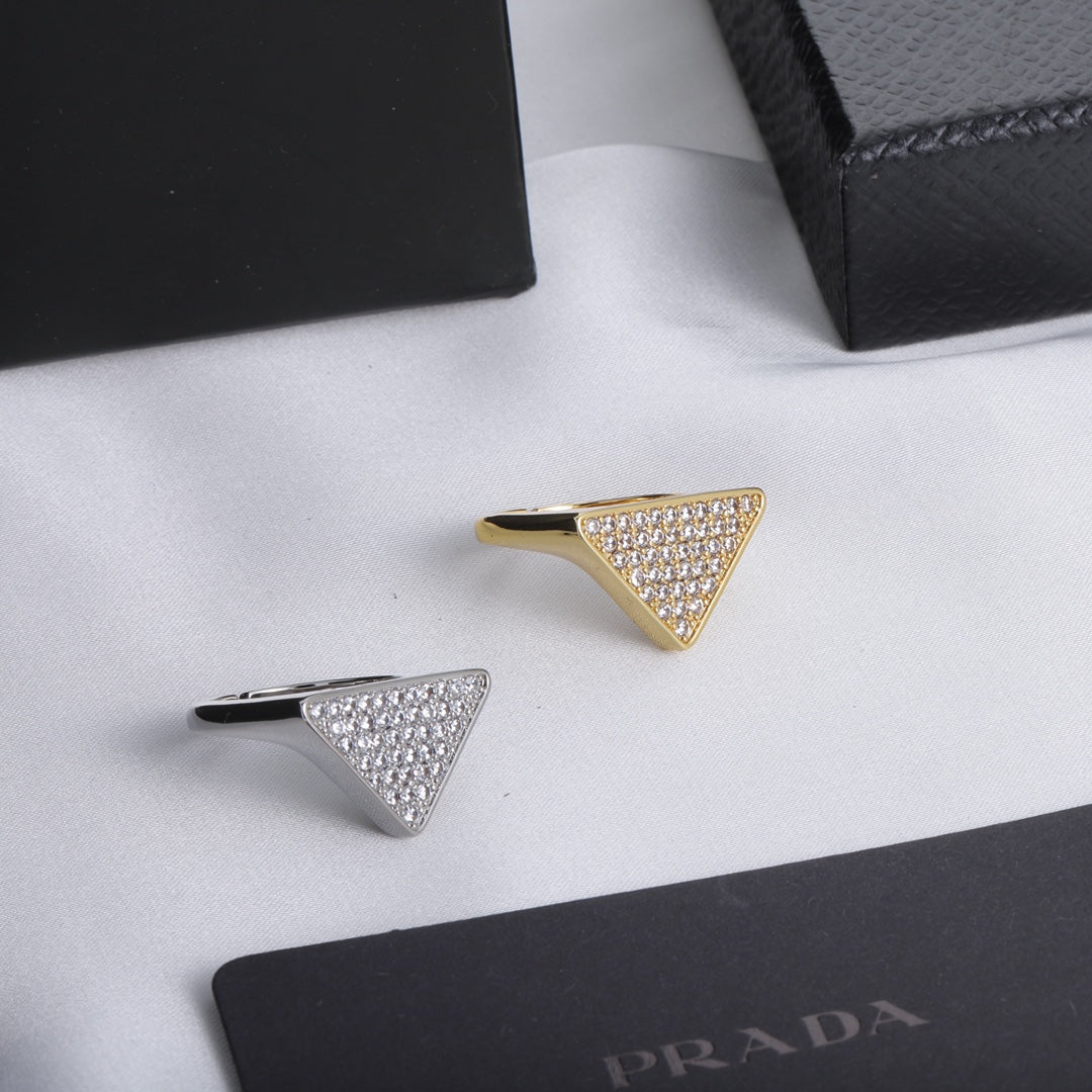 Fashion Diamond Triangle Open Rings-s mysite