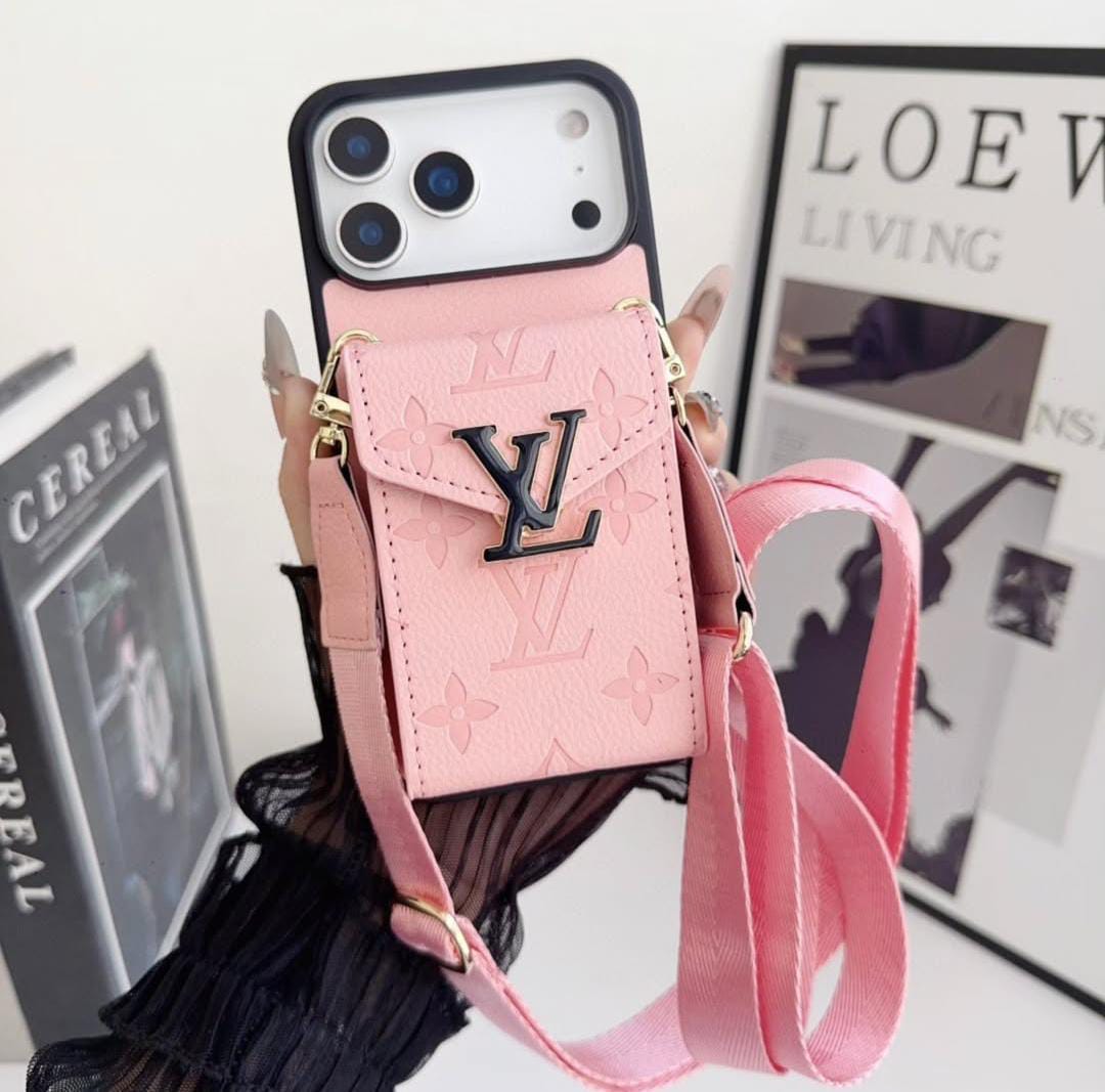 LV Luxury Phone Case with Card Holder For iPhone 17/ 16/ 15/ 14s mysite