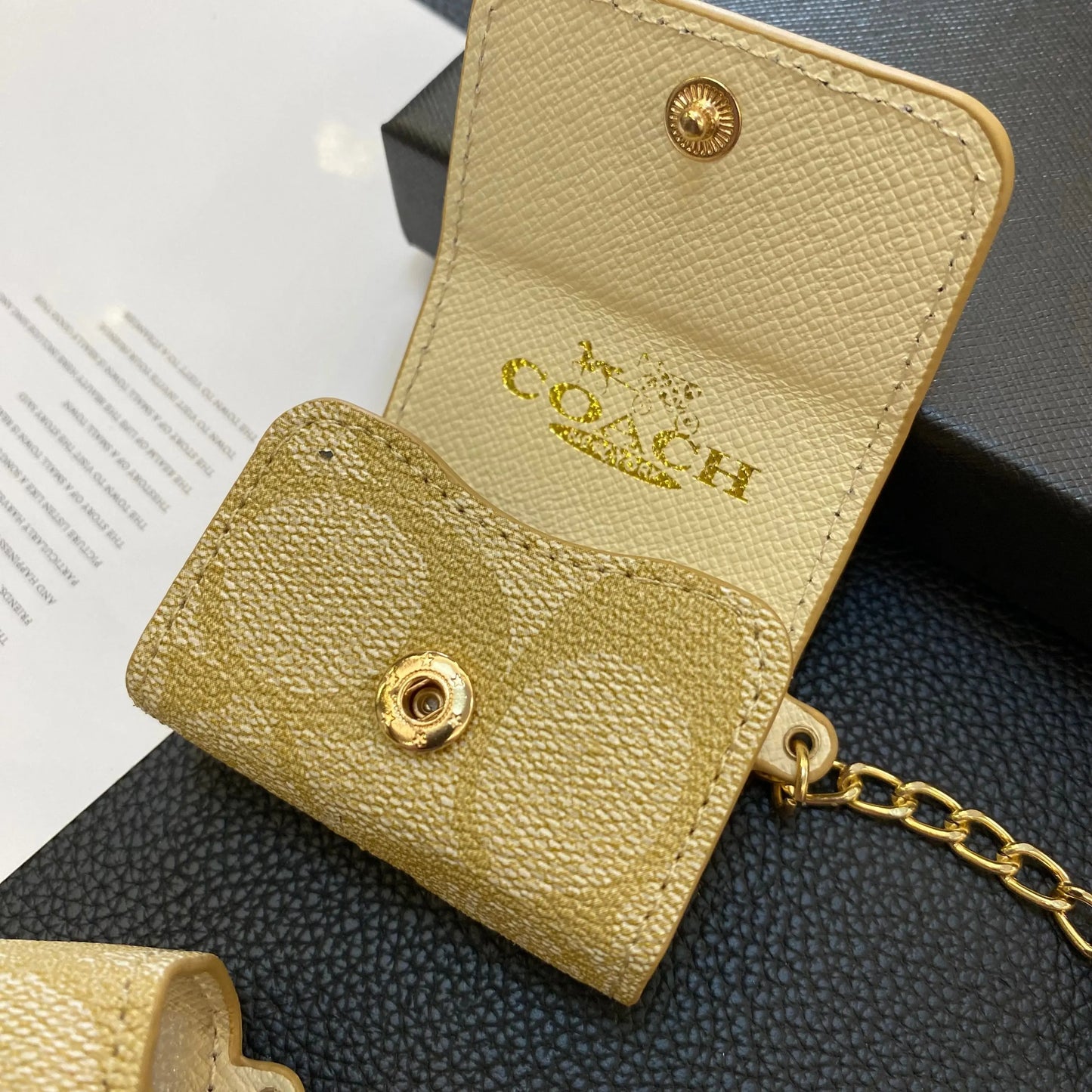 Luxury Coach AirPods Cases Coffee-YH240425 mysite
