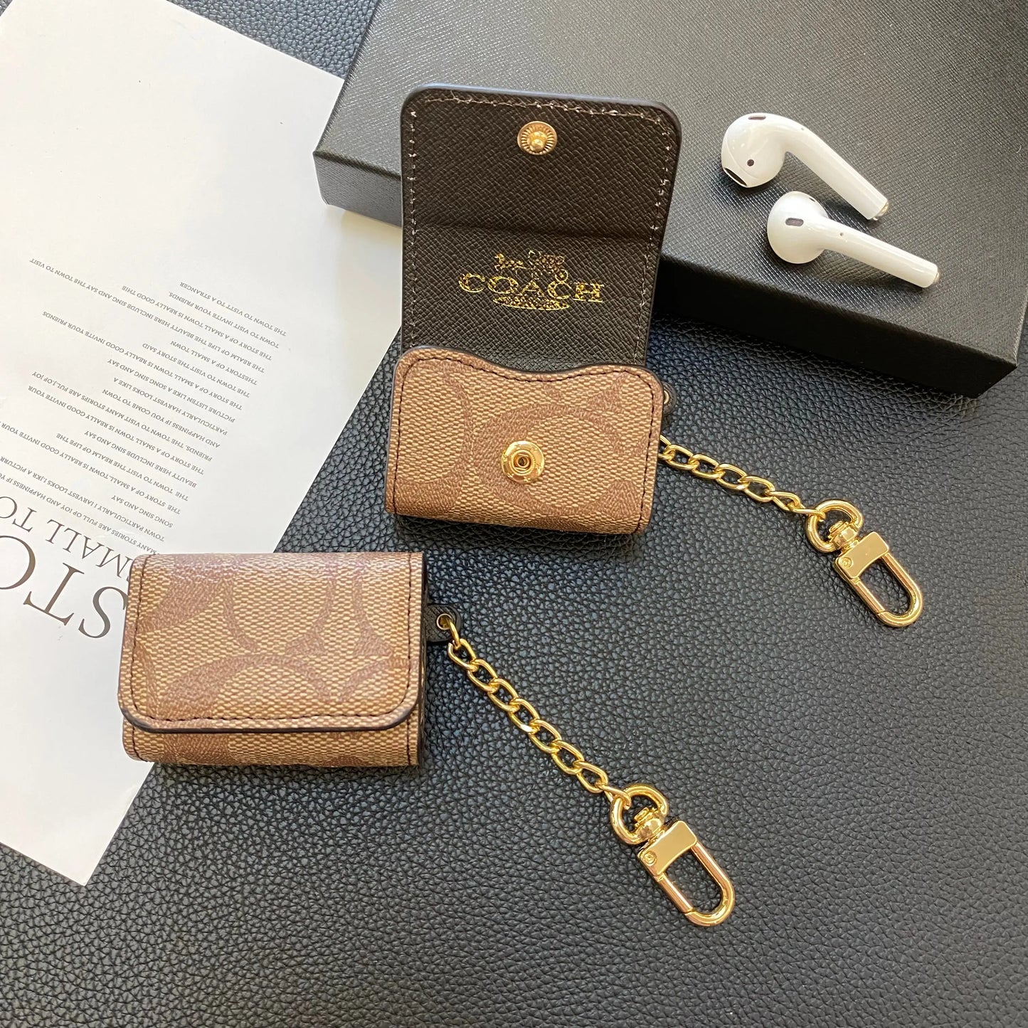 Luxury Coach AirPods 3rd Generation Cases Light Brown-YH240425 mysite