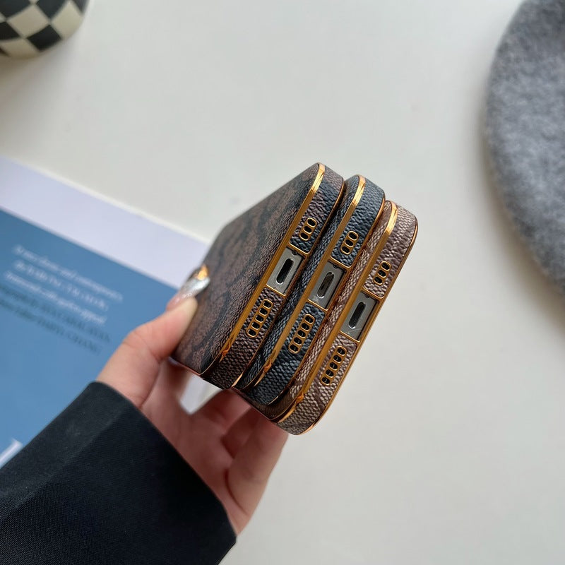 Coach iPhone Case Leather Black -QBK2405131 mysite