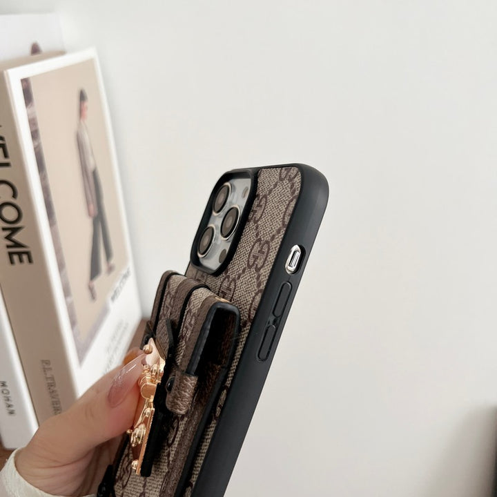 Luxury CARD BAG CHAIN CLASSIC IPHONE CASEs mysite
