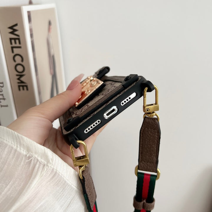 Luxury CARD BAG CHAIN CLASSIC IPHONE CASEs mysite