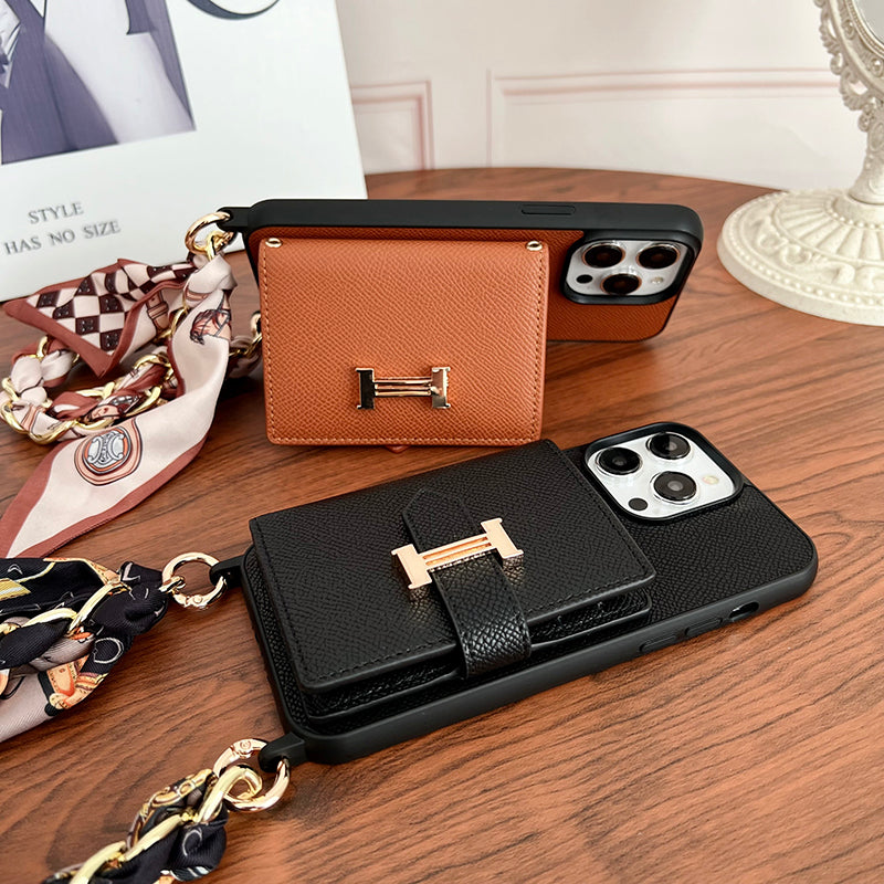 H Card Bag Scarves Leather iPhone Case1 mysite
