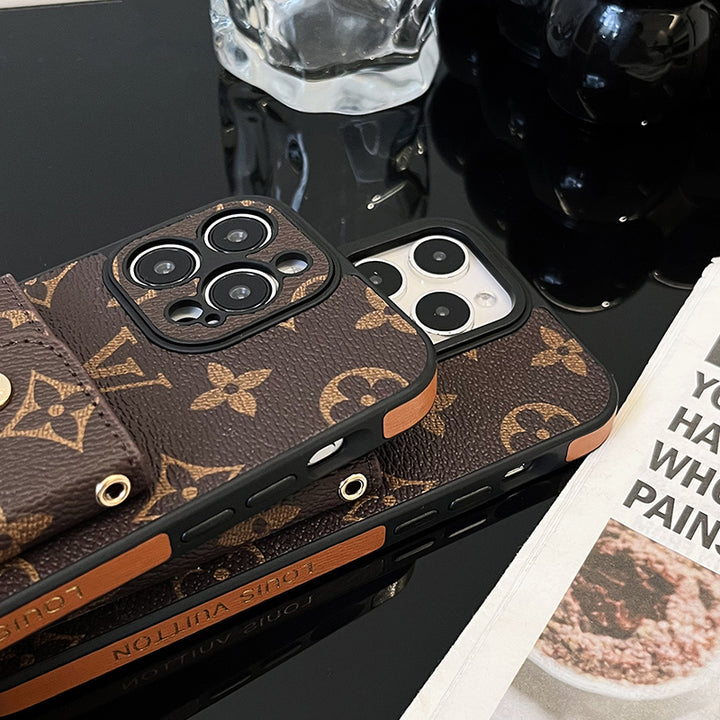 Lou Card Bag Chain Brown iPhone Cases mysite