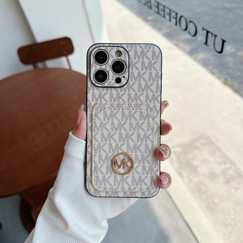 MK Card Bag Gold Logo iPhone Case1 mysite