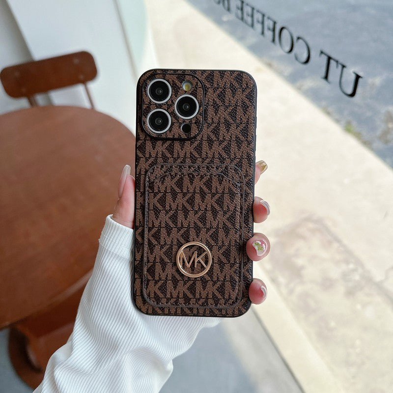 MK Card Bag Gold Logo iPhone Case1 mysite